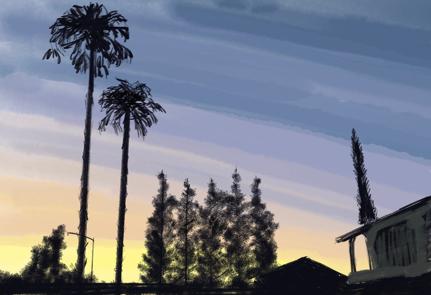 Sunset in California