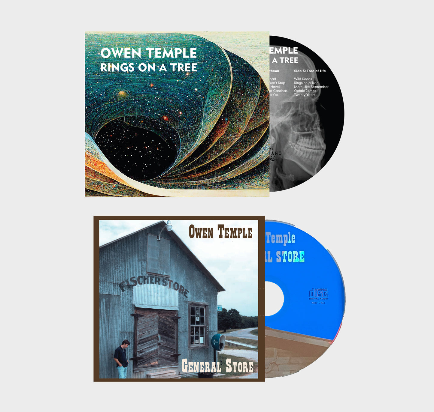 Signed Compact Discs and Lyrics Booklets - Rings on a Tree & General Store