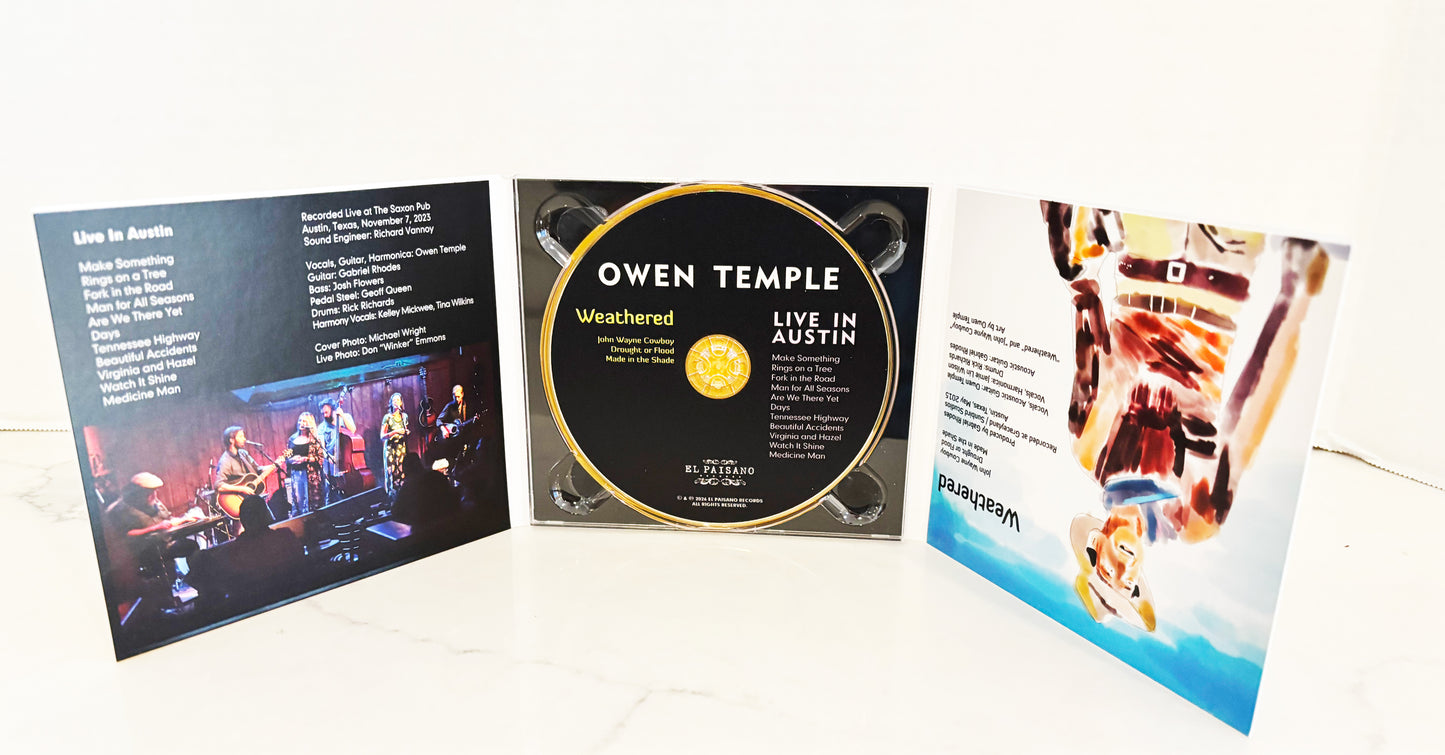 Weathered & Live in Austin - Double Album - Signed Compact Disc